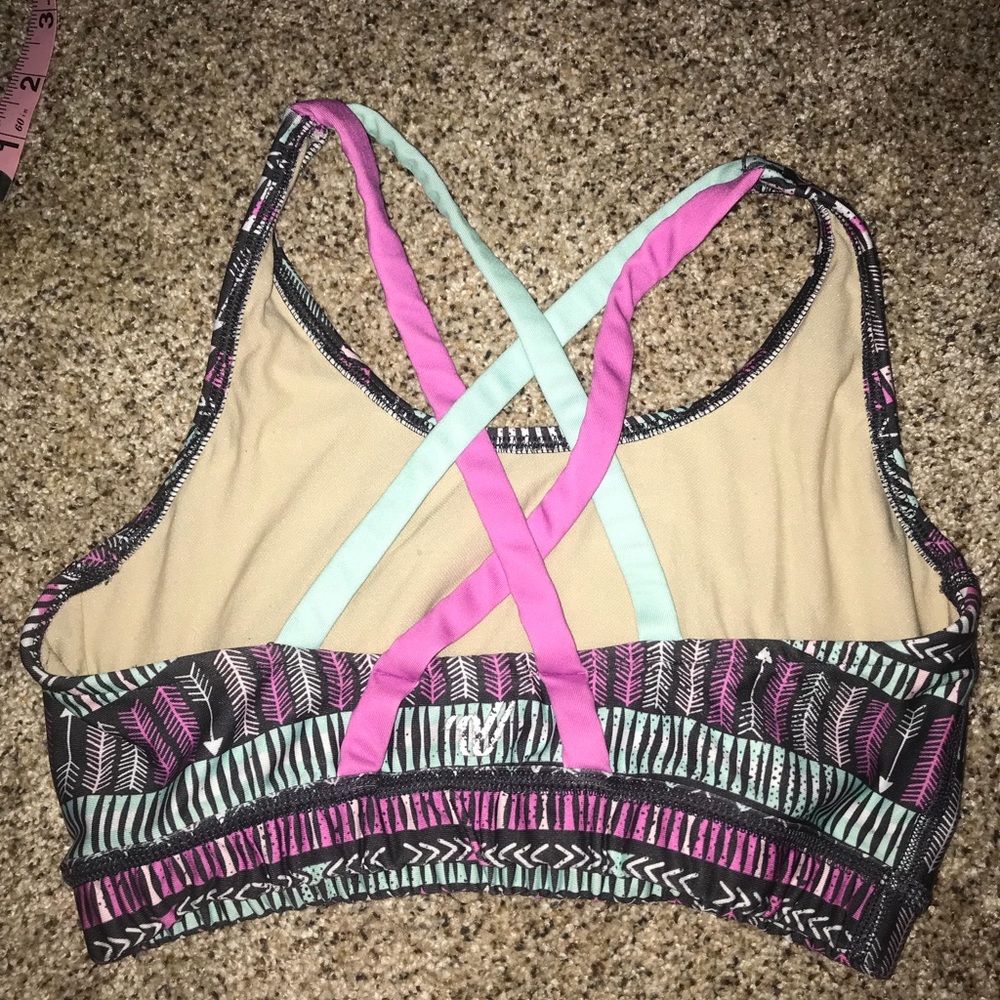 Printed sports bra
